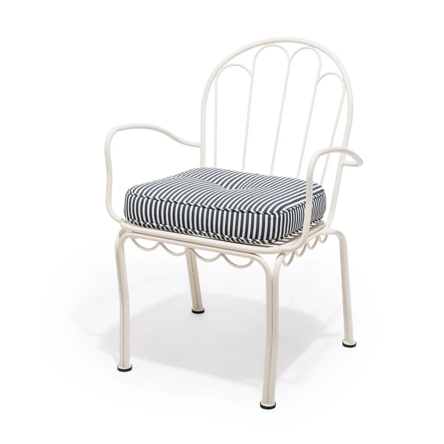 The Al Fresco Chair Cushion - Lauren'S Navy Stripe^Business & Pleasure Co. Online