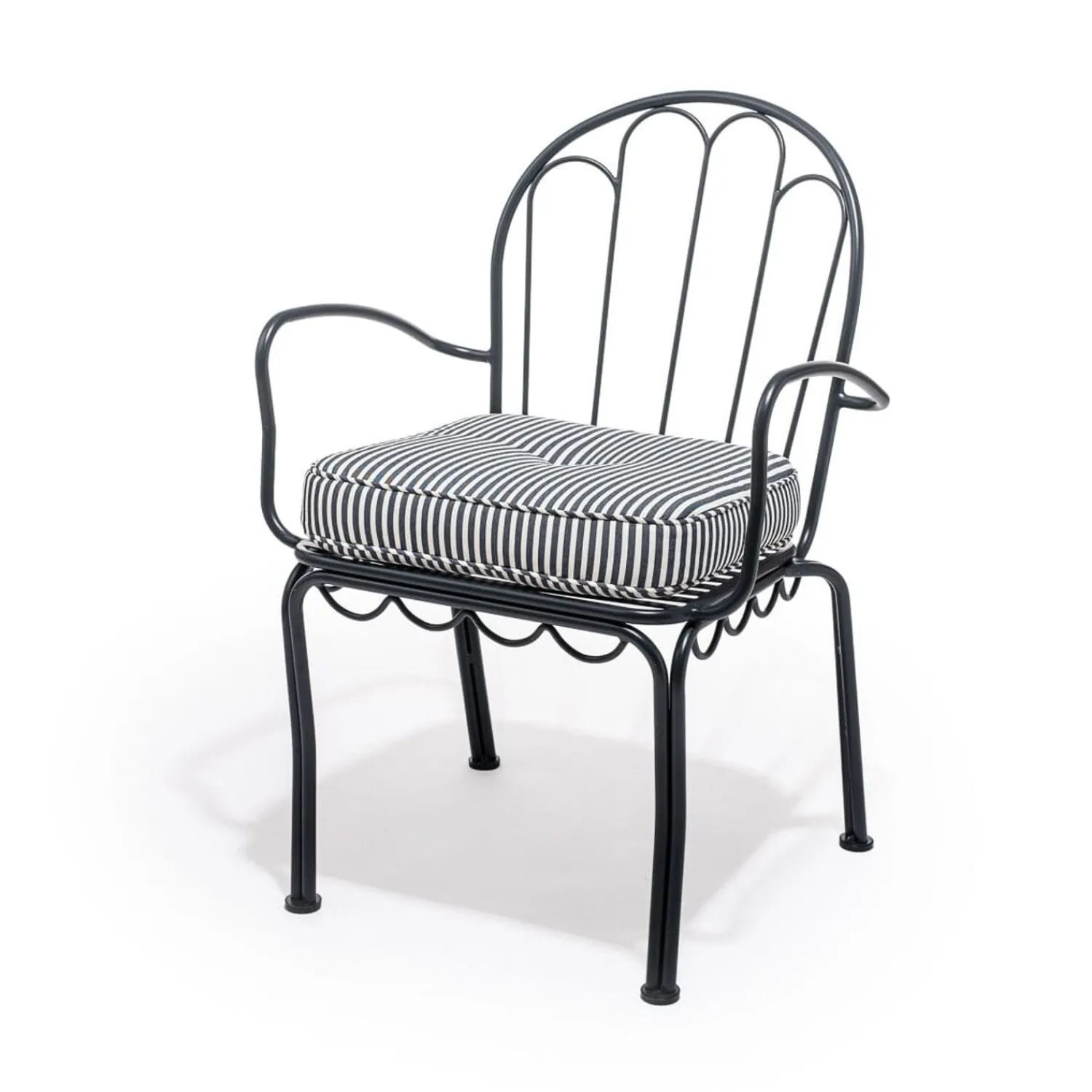 The Al Fresco Chair Cushion - Lauren'S Navy Stripe^Business & Pleasure Co. Online