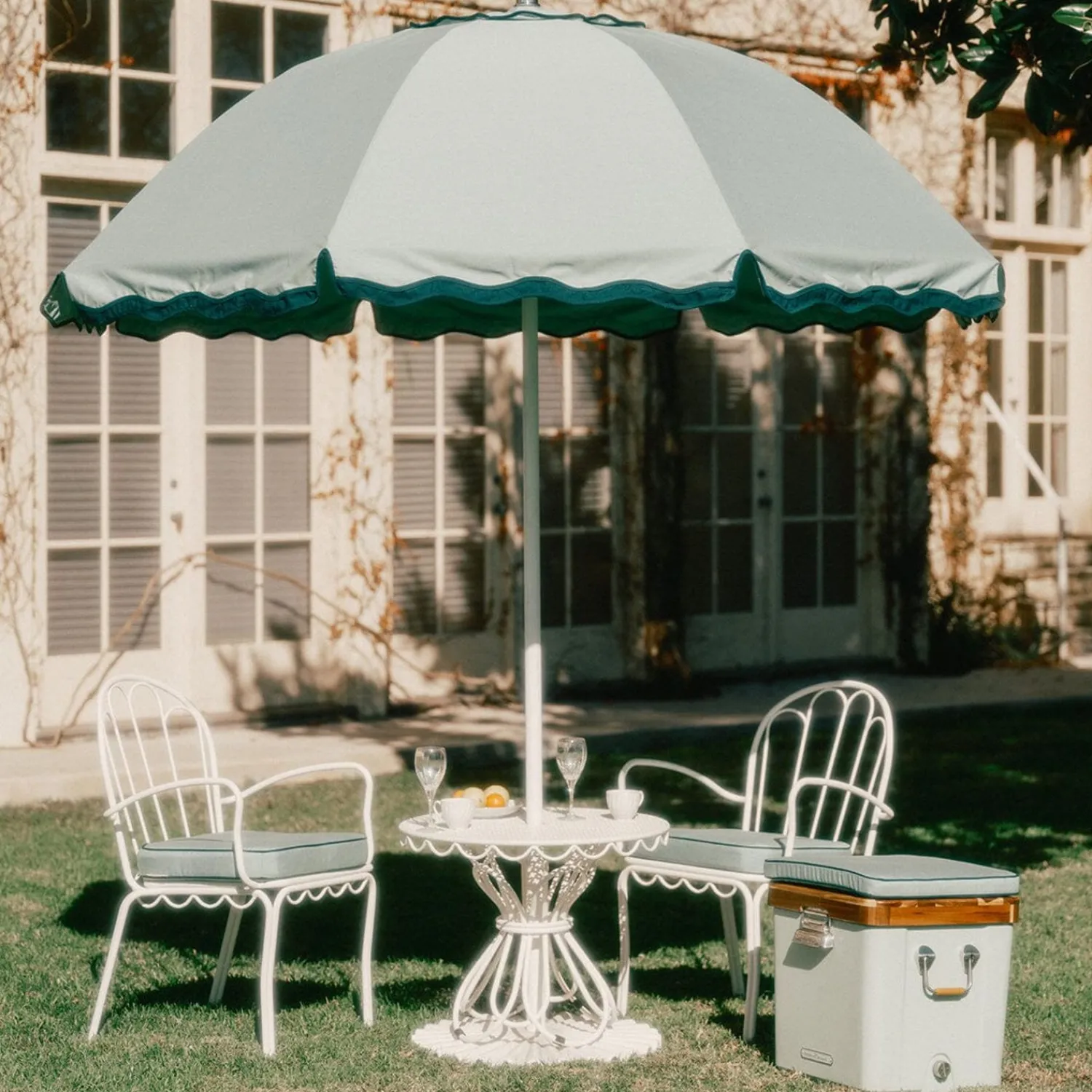The Al Fresco Chair Cushion - Rivie Green^Business & Pleasure Co. Clearance
