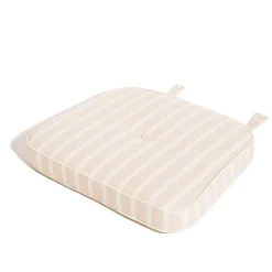 The Al Fresco Chair Cushion - Monaco Natural Stripe^Business & Pleasure Co. Hot