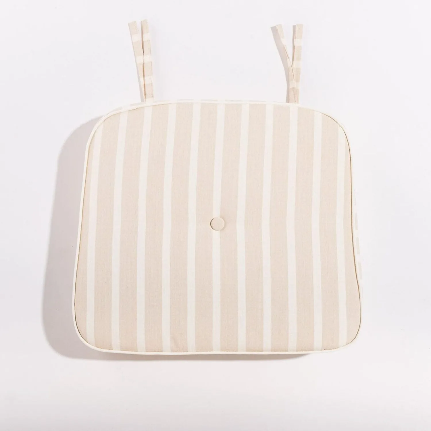 The Al Fresco Chair Cushion - Monaco Natural Stripe^Business & Pleasure Co. Hot