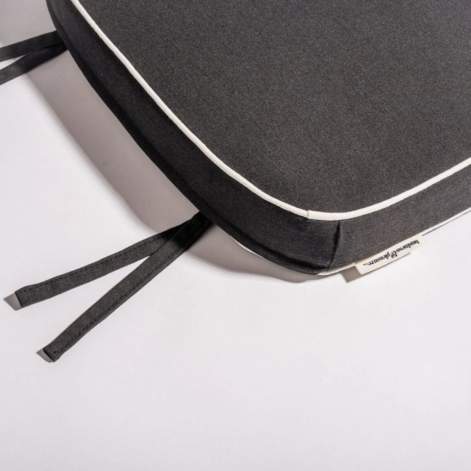 The Al Fresco Chair Cushion - Rivie Black^Business & Pleasure Co. Online