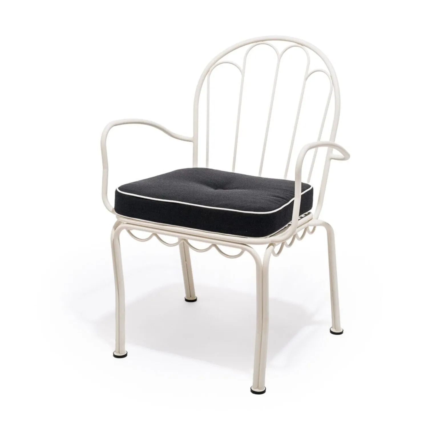 The Al Fresco Chair Cushion - Rivie Black^Business & Pleasure Co. Online