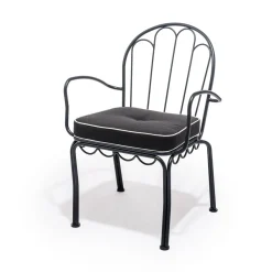 The Al Fresco Chair Cushion - Rivie Black^Business & Pleasure Co. Online