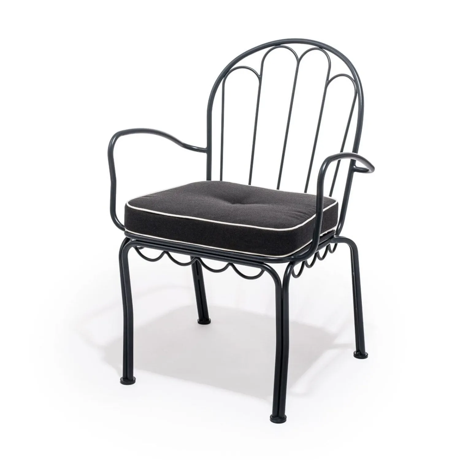 The Al Fresco Chair Cushion - Rivie Black^Business & Pleasure Co. Online