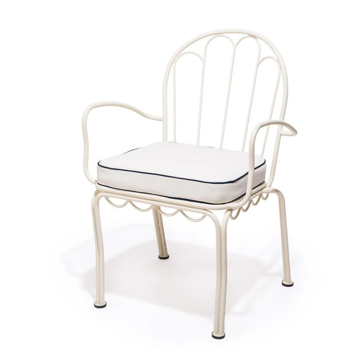 The Al Fresco Chair Cushion - Rivie White^Business & Pleasure Co. Sale