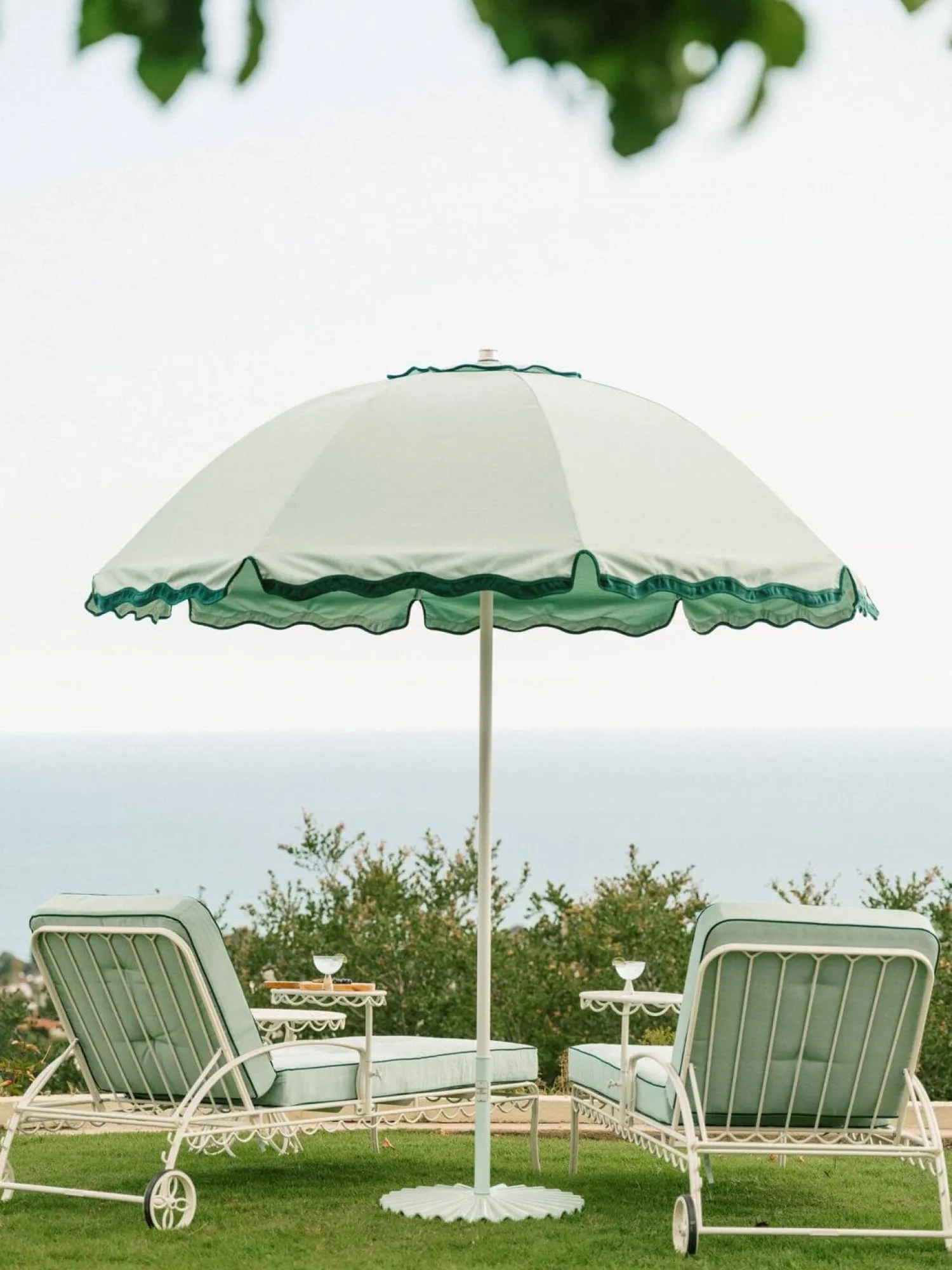 The Al Fresco Sun Lounger Cushion - Rivie Green^Business & Pleasure Co. Fashion