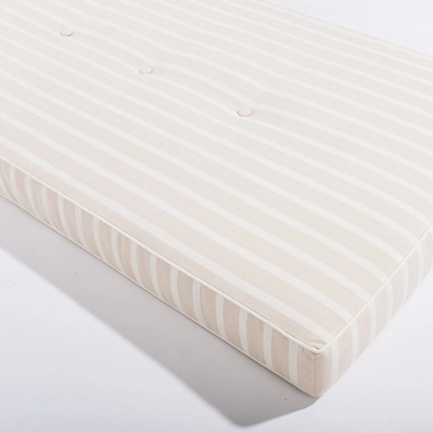 The Al Fresco Sun Lounger Cushion - Monaco Natural Stripe^Business & Pleasure Co. New