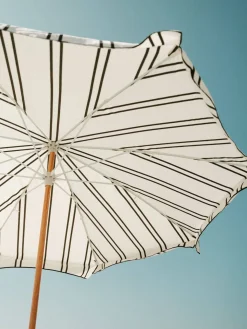 The Amalfi Umbrella - Black Two Stripe^Business & Pleasure Co. Sale