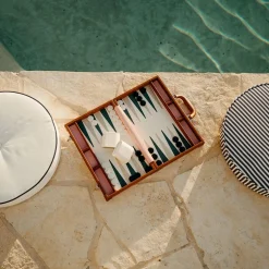 The Backgammon Set - Antique White^Business & Pleasure Co. Discount