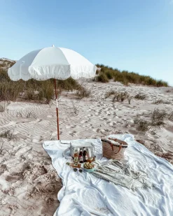The Beach Towel - Lauren'S Sage Stripe^Business & Pleasure Co. Outlet