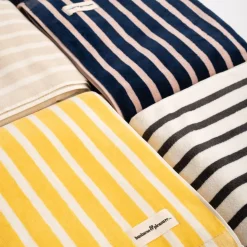 The Beach Towel - Monaco Navy And Pink Stripe^Business & Pleasure Co. Fashion