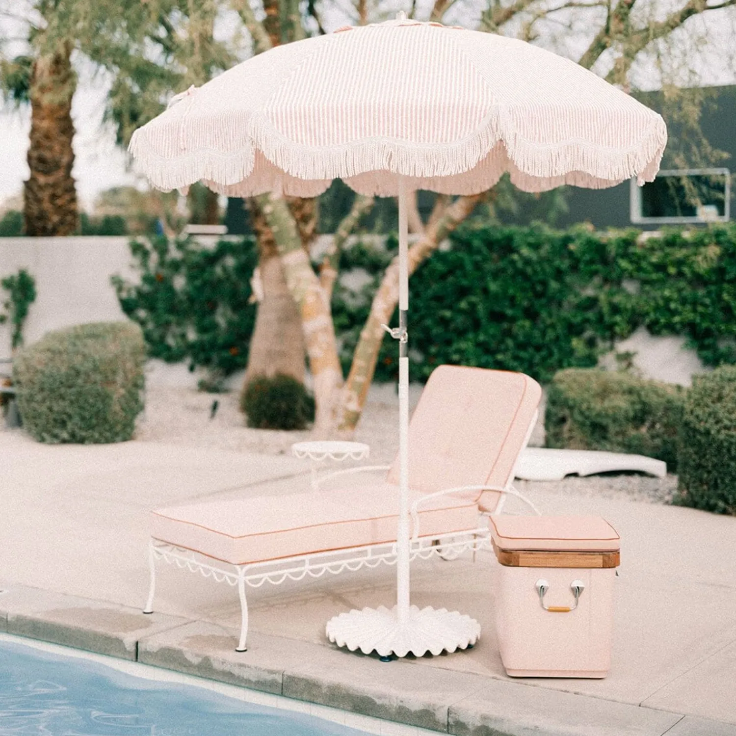 The Club Umbrella - Lauren'S Pink Stripe^Business & Pleasure Co. Fashion
