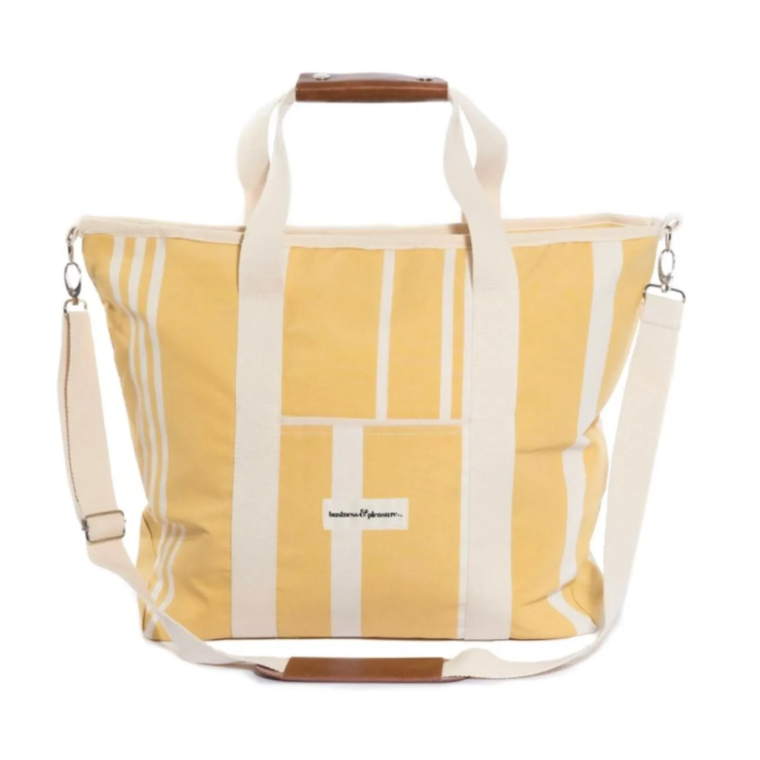 The Cooler Tote Bag - Vintage Yellow Stripe^Business & Pleasure Co. Online