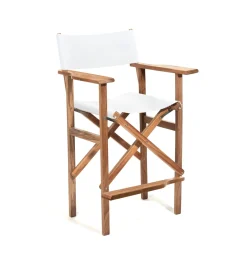 The Directors Chair - Bar Height - Antique White^Business & Pleasure Co. Best
