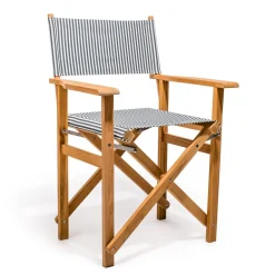 The Directors Chair - Table Height - Lauren'S Navy Stripe^Business & Pleasure Co. Hot
