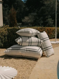 The Floor Pillow - Malibu Black Stripe^Business & Pleasure Co. Best