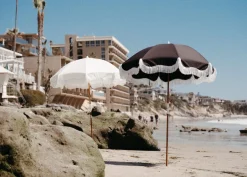 The Holiday Beach Umbrella - Vintage Black^Business & Pleasure Co. Sale