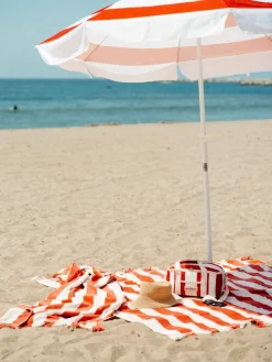 The Holiday Cooler Bag - Le Sirenuse Capri Stripe^Business & Pleasure Co. Clearance