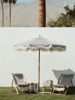 The Market Umbrella - Lauren'S Navy Stripe^Business & Pleasure Co. Outlet