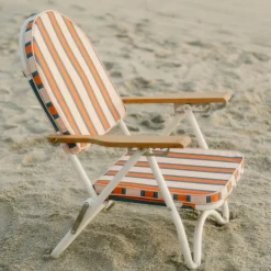 The Pam Chair - Bistro Dusty Pink Stripe^Business & Pleasure Co. Fashion