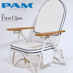 The Pam Chair - Bistro Dusty Pink Stripe^Business & Pleasure Co. Fashion