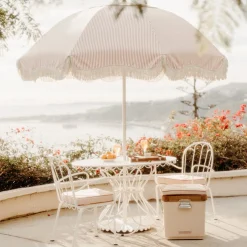The Patio Umbrella - Lauren'S Pink Stripe^Business & Pleasure Co. New