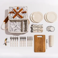 The Picnic Set - Laurens Navy Stripe^Business & Pleasure Co. Clearance