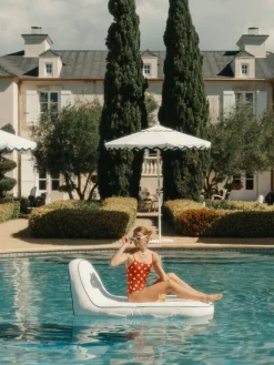 The Pool Lounger - Rivie White^Business & Pleasure Co. Outlet