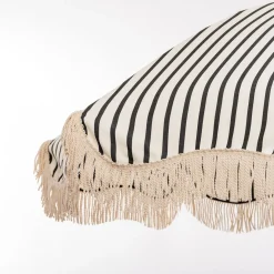 The Premium Beach Umbrella - Monaco Black Stripe^Business & Pleasure Co. Online