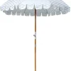 The Premium Beach Umbrella - Vintage Blue Check^Business & Pleasure Co. Online