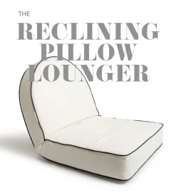 The Reclining Pillow Lounger - Lauren'S Navy Stripe^Business & Pleasure Co. New
