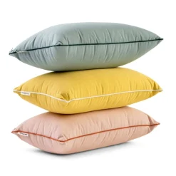 The Rectangle Throw Pillow - Rivie Pink^Business & Pleasure Co. Online