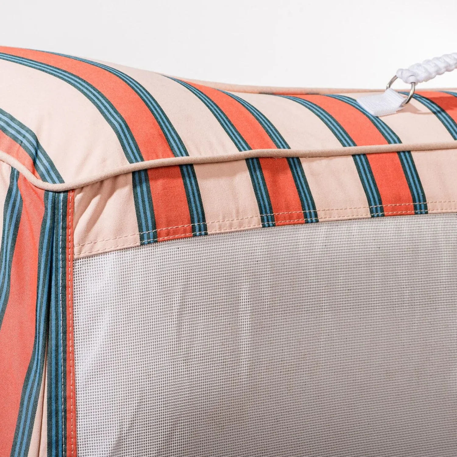 The Xl Pool Lounger - Bistro Dusty Pink Stripe^Business & Pleasure Co. Fashion